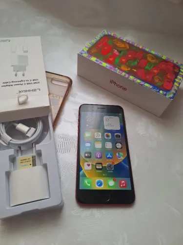 CELULAR IPHONE 8 PLUS 64 GB VERMELHO USADO FUNCIONANDO NORMALMENTE-BATERIA 100%