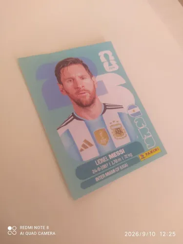 Figurinha Lionel Messi 2026 - Original e em Ótimo Estado ?- Venha conferir ?