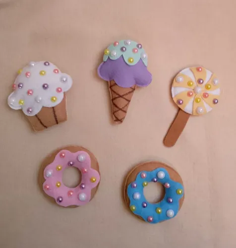 Doces em feltro