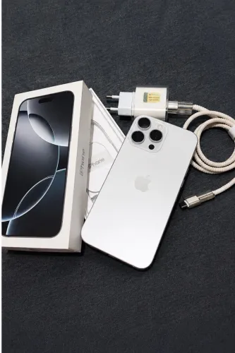 iPhone 16 Pro Max 256GB Branco - Impecável | 98% Bateria | Garantia Apple