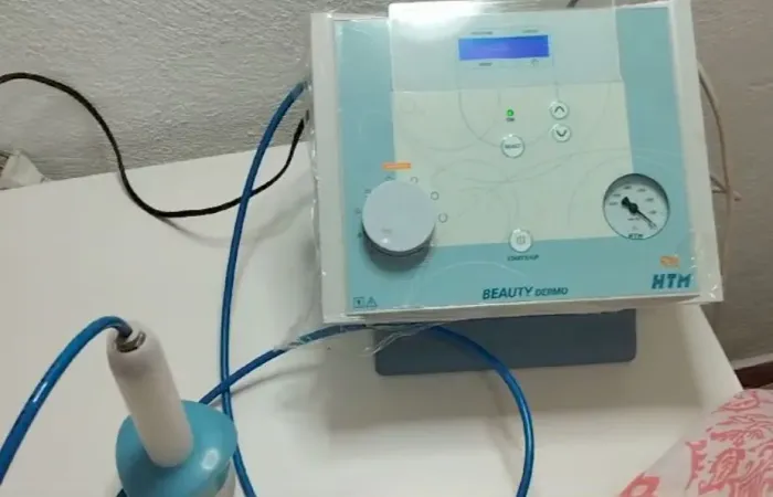 Aparelho Beauty Dermo HTM completo - Com Ventosa de Rolete e caneta de Peeling de Diamante