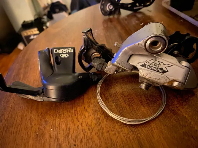 Cambio e passador shimano deore LX