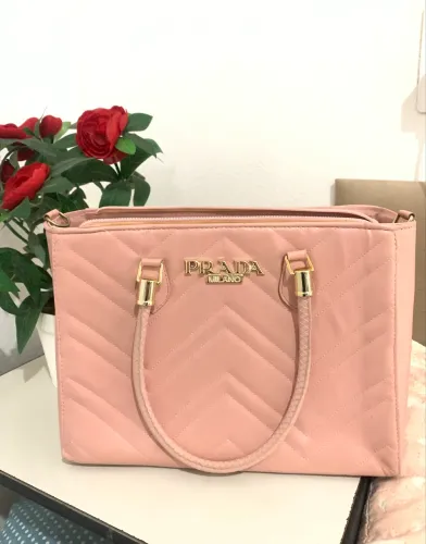Desapego bolsa rosa média