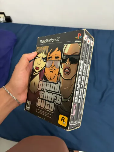 Box Gta Trilogy Ps2 original completo