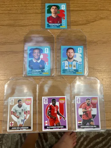 Cartas legendes bronze, roxa, cr7 e Messi