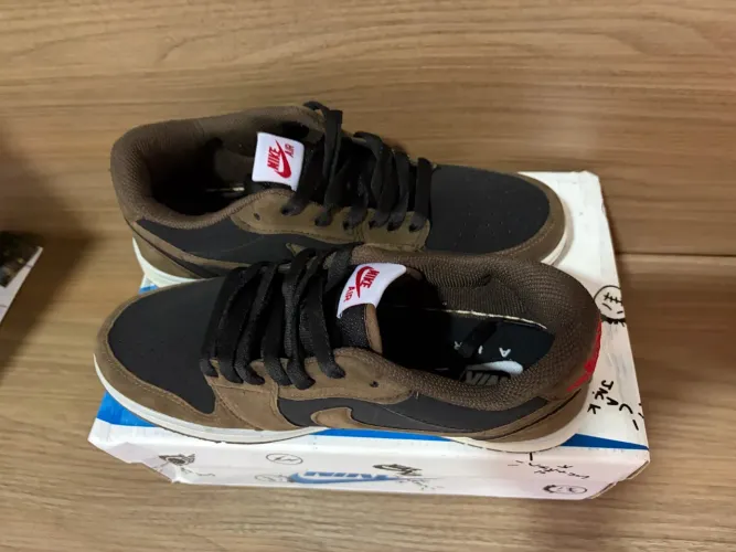 Tênis Nike Air Jordan 1 x Travis Mocha (38) Novo da caixa