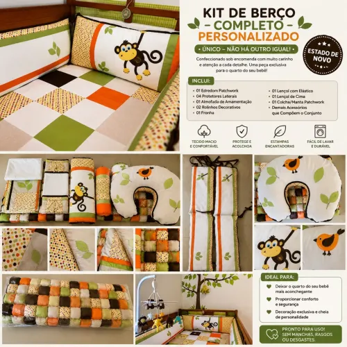 Kit berço personalizado e único