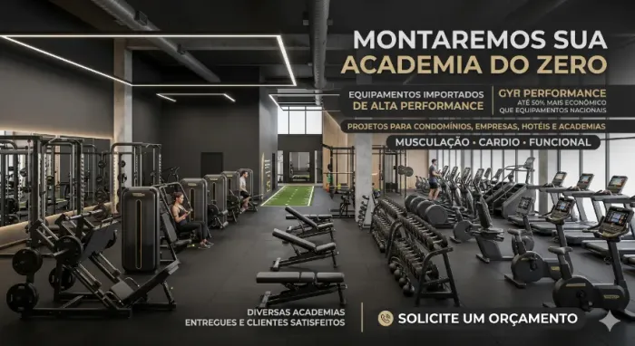 MONTAMOS SUA ACADEMIA DE MUSCULAÇÃO COMPLETA DO ZERO, STUDIO, BOX DE CROSSFIT E ETC 