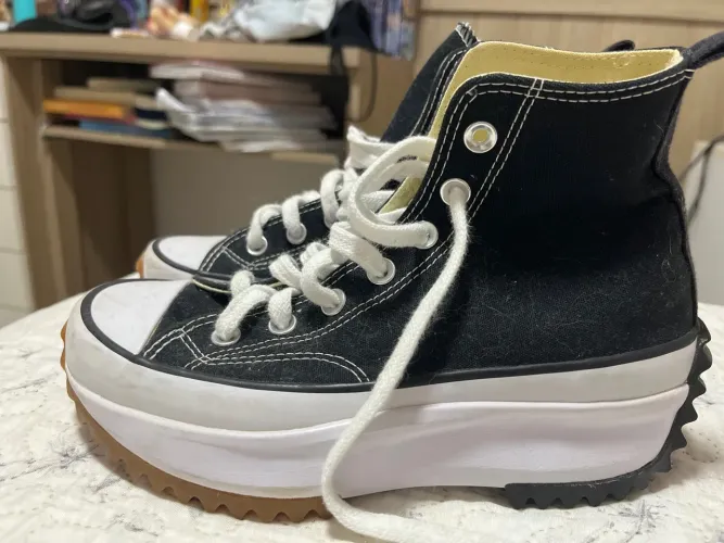 Converse Run Star Hike Cano Alto - Preto 