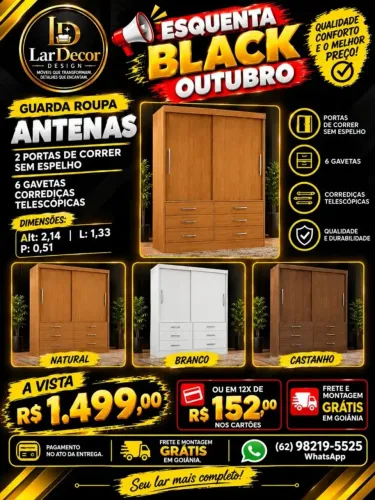 GUARDA ROUPA ANTENAS 2 P