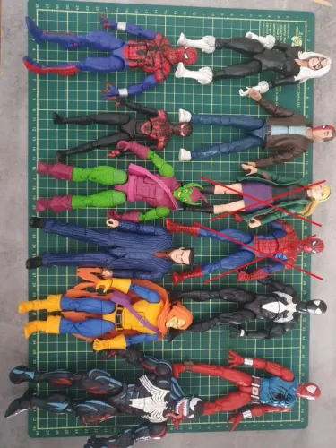 Coleção Homem Aranha Marvel Legends - Diversa Peças Leia a Descrição