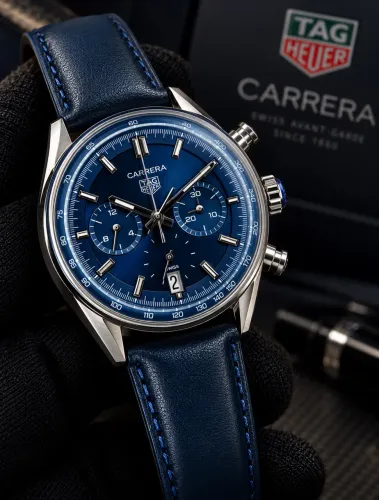 TagHeuer Carrera Chrono Azul novo