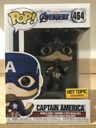 Funko Pop Captain America Ultimato Hot Topic Exclusive Marvel Avengers Endgame 464
