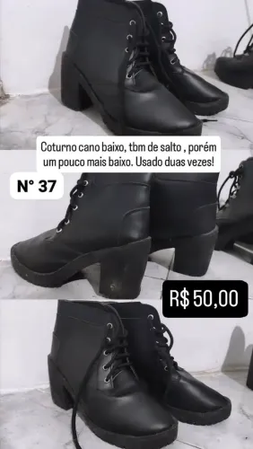 Coturno feminino