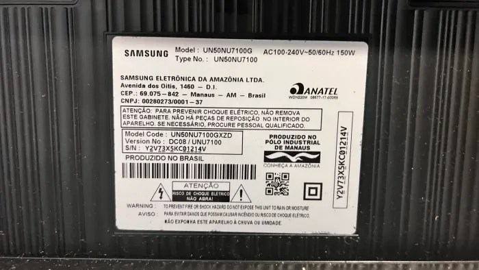 SMART TV SAMSUNG 50 pol. - Para retirada de peças