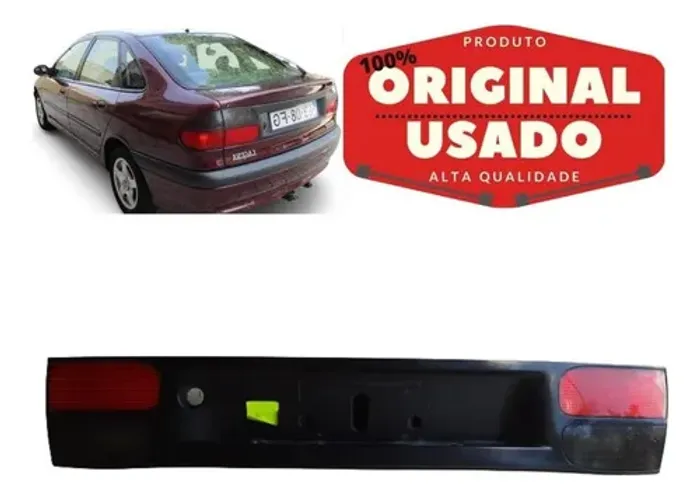 Aplique Moldura Tampa Traseira Renault Laguna 11951 Original Preto