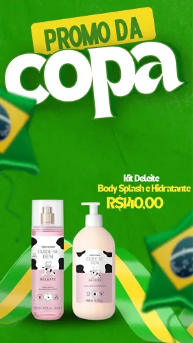 Body splash deleite e kit deleite 