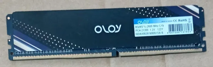 Memória RAM Oloy 8GB 2666 Mhz PC4-21300 DDR-4
