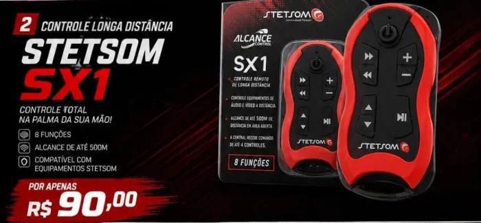 CONTROLE LONGA DISTÂNCIA STETSOM SX1 