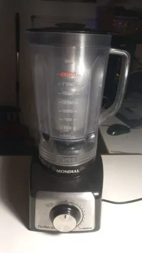 Liquidificador Mondial Turbo Inox L-1000W 2L