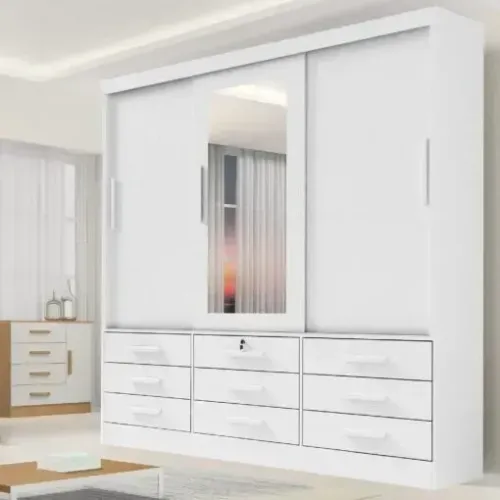 GUARDA ROUPA MERIDIAN 2,00M MDF. PRONTA ENTREGA.