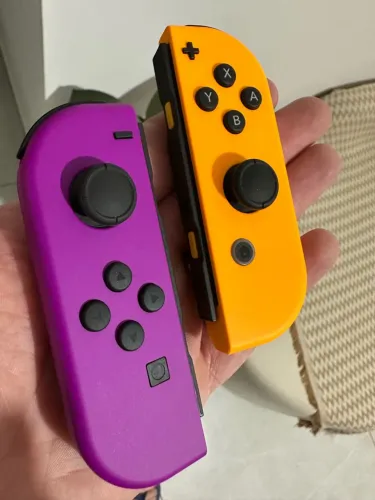 Controle Nintendo Switch Joy-con Roxo/laranja Purpura Laranj Roxo-neón/laranja-neón