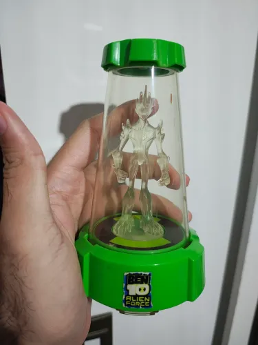 Luminária Ben 10 Alien Force Fogo Fátuo Swampfire