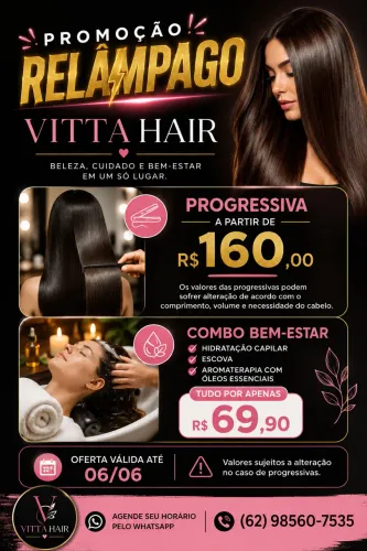 Promoção salão de beleza