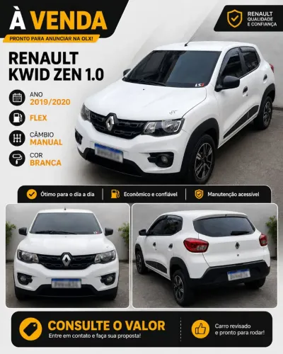 Renault Kwid Zen 1.0 Flex 12V 5P Mec. 2020