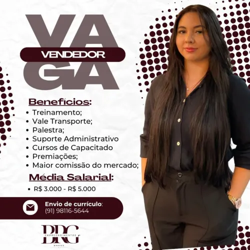 Vaga de emprego para vendedor 