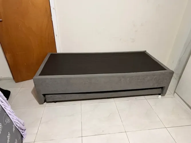 Cama Box solteiro com cama auxiliar bicama
