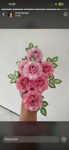 Flores para topo de bolo