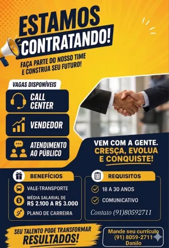 Vaga de emprego aproveite