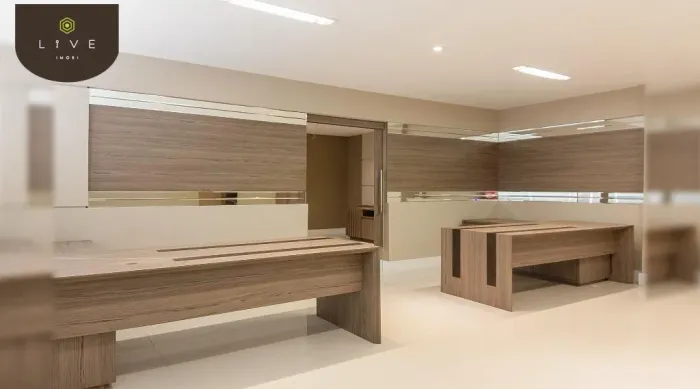 Sala comercial para locação no GV Office Center, semi mobiliada, com 62 m², 01 vaga de gar