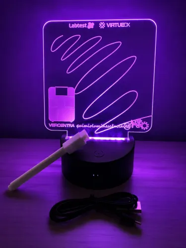 Luminária LED Neon com Quadro para Recados + Caneta | Decoração Moderna