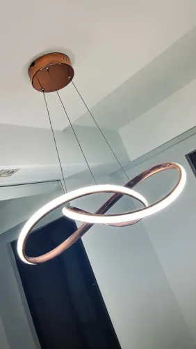 Lustre Pendente Led Rose 