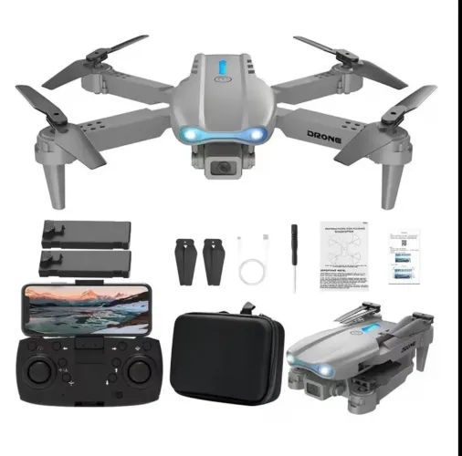 Drone DLI E99 com WI-FI câmera HD e 2 Bateria reserva