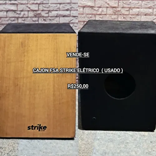 Cajon elétrico Strike <br>cajon FSA Strike elétrico  ( usado )<br>R$200,00<br>