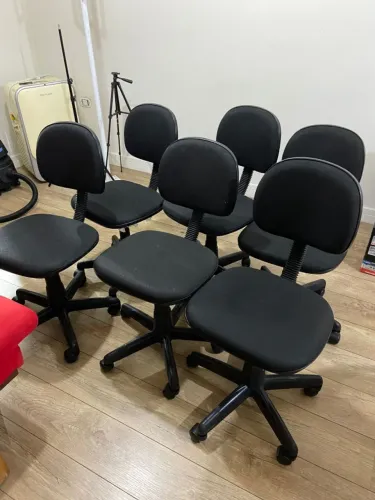 Kit 4 Cadeiras de Escritório: Venda Unitária ou Lote com Desconto (7 OK + 1 com detalhe)