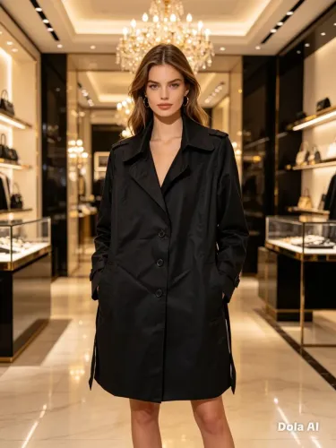 Trench coat preto GG lindíssimo 