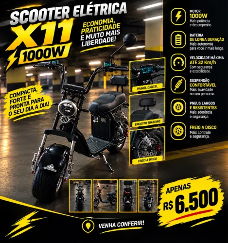 Scooter Elétrica X11 1000W