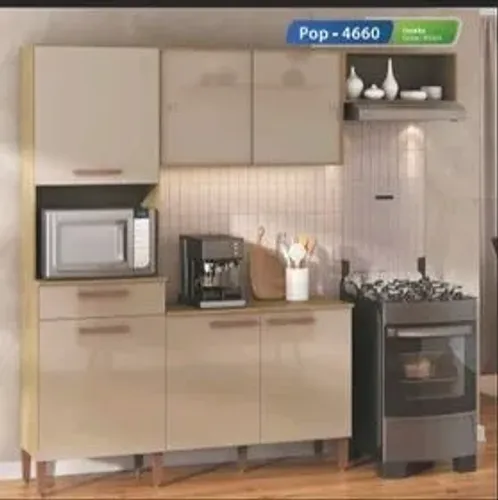 Armário de Cozinha 6 Portas 1 Gaveta - Entregamos!