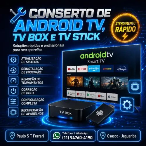 Manutenção e Conserto de Aparelhos Android (Box e Stick)