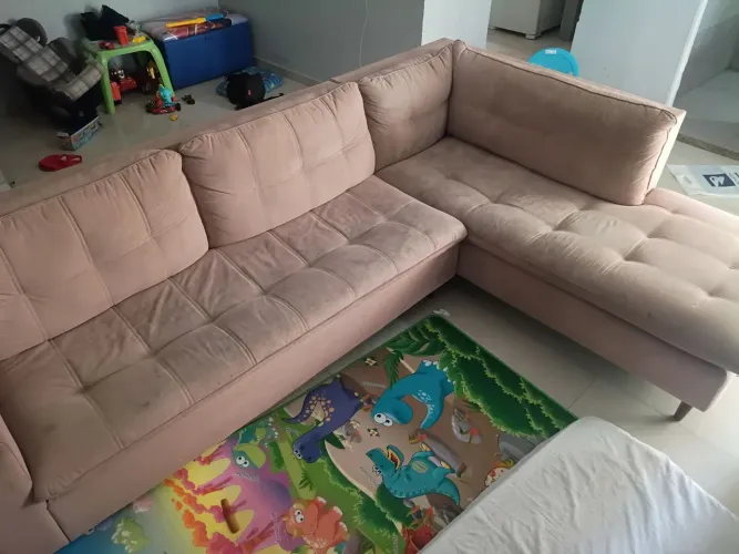 Vendo sofá usado em L