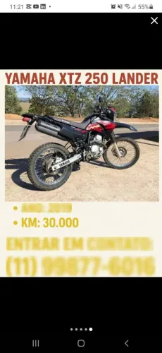 Yamaha Lander 250 ABS 2019 - Apenas 30.000 km