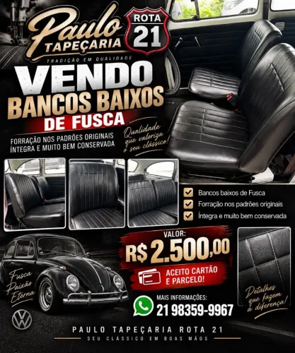Banco baixo de Fusca