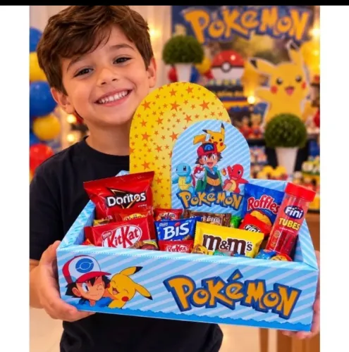 Cestinha de doces para o dia das crianças