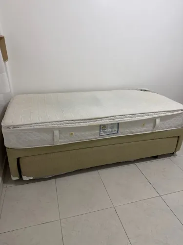 Cama box de solteiro bicama com colchão