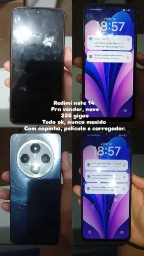 Redimi note 14, 256 gigas novo.