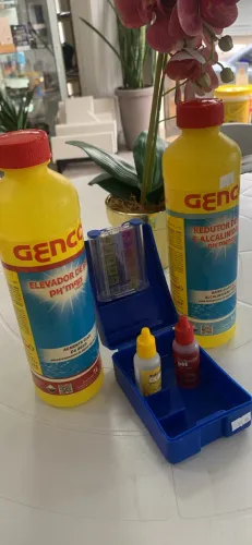 Kit Analise e solução de PH para Piscina